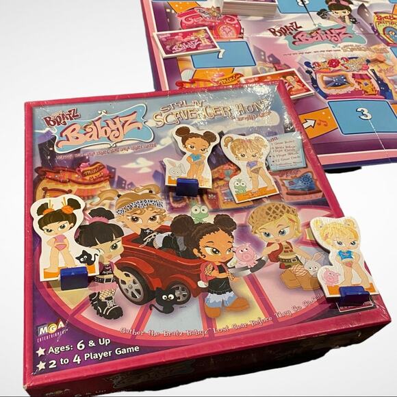 MGA Bratz Y2K 2005 Babyz Stylin' Scavenger Hunt Board Game Incomplete - Picture 2 of 11